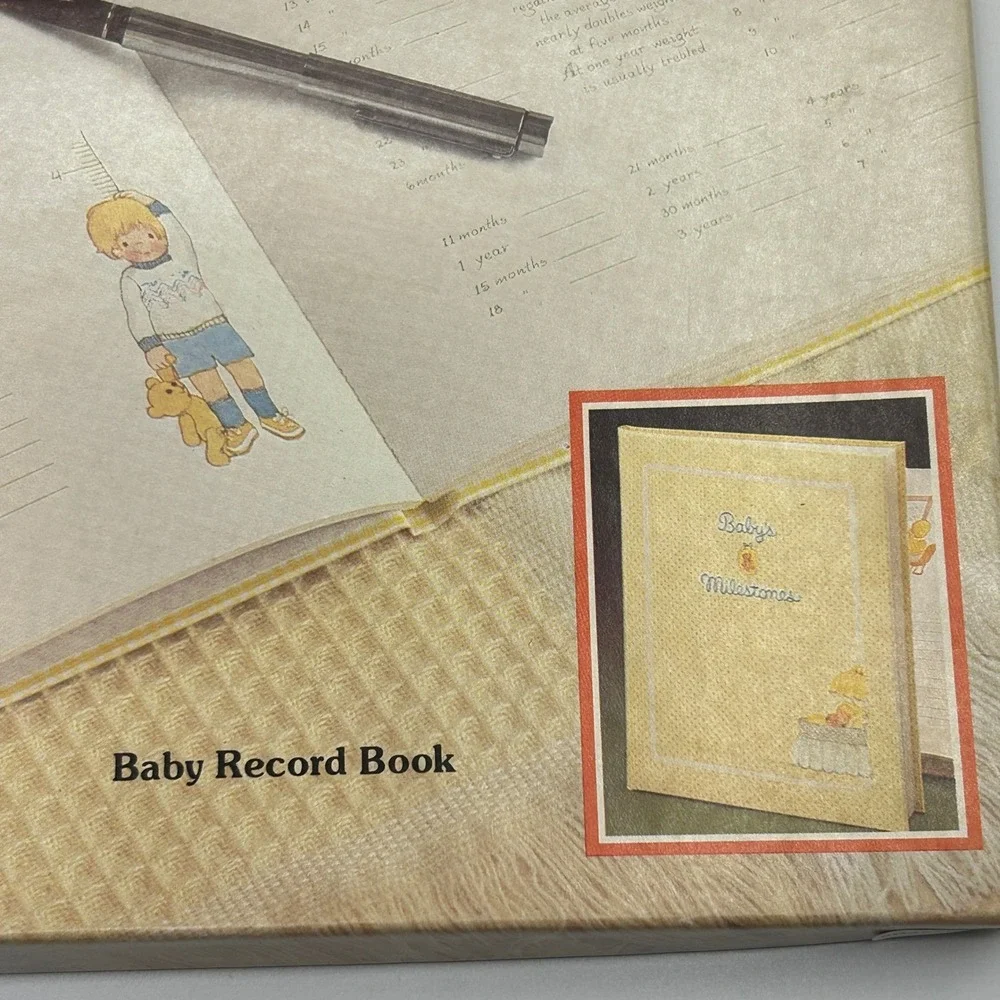 Vintage Baby's Milestones Memory Record Book Gibson Birth to Seven Years USA NEW